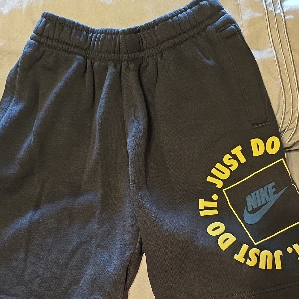 Nike Navy Athletic Fleece Shorts Just Do It